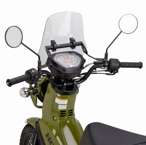 zeta アドベンチャーウインドシールド ラージタイプ 走行時の風圧を広範囲で守る、ZETAのウィンドシールドにラージ