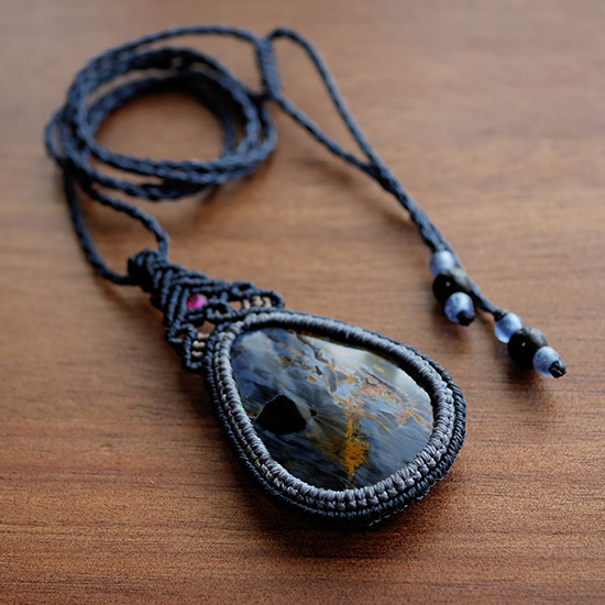 マクラメペンダント☆大粒 ブルーピーターサイト | Cantarton