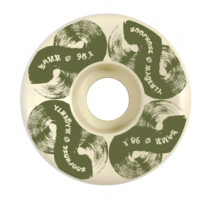 MAGENTA BRUSH SR SHAPE - 98 DUROMETER [54mm] | 神戸三宮のスケート