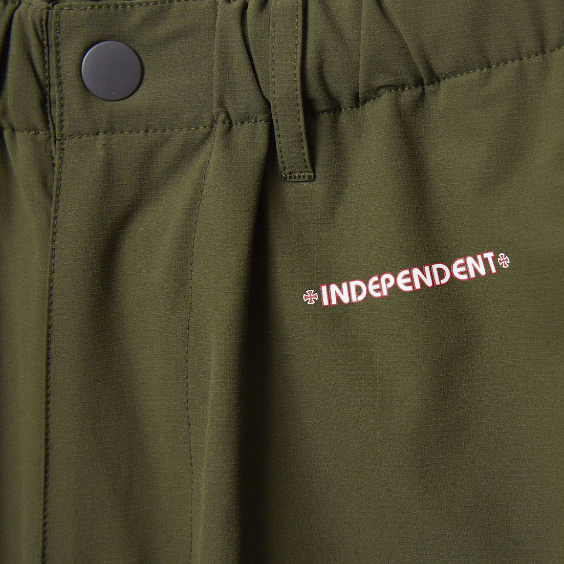 EVISEN / INDEPENDENT x EVISEN PIPING PANTS OLIVE | 神戸三宮のスケートボードショップ SHELTER