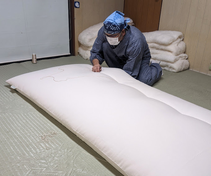オーガニックコットンあい敷ふとん（軽め） | ふとんのコクボ