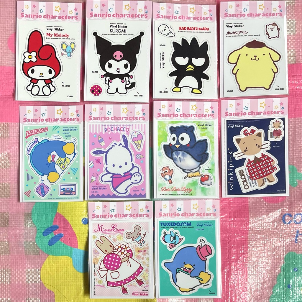 サンリオ あの頃を思い出す懐かしいキャラクターのステッカー