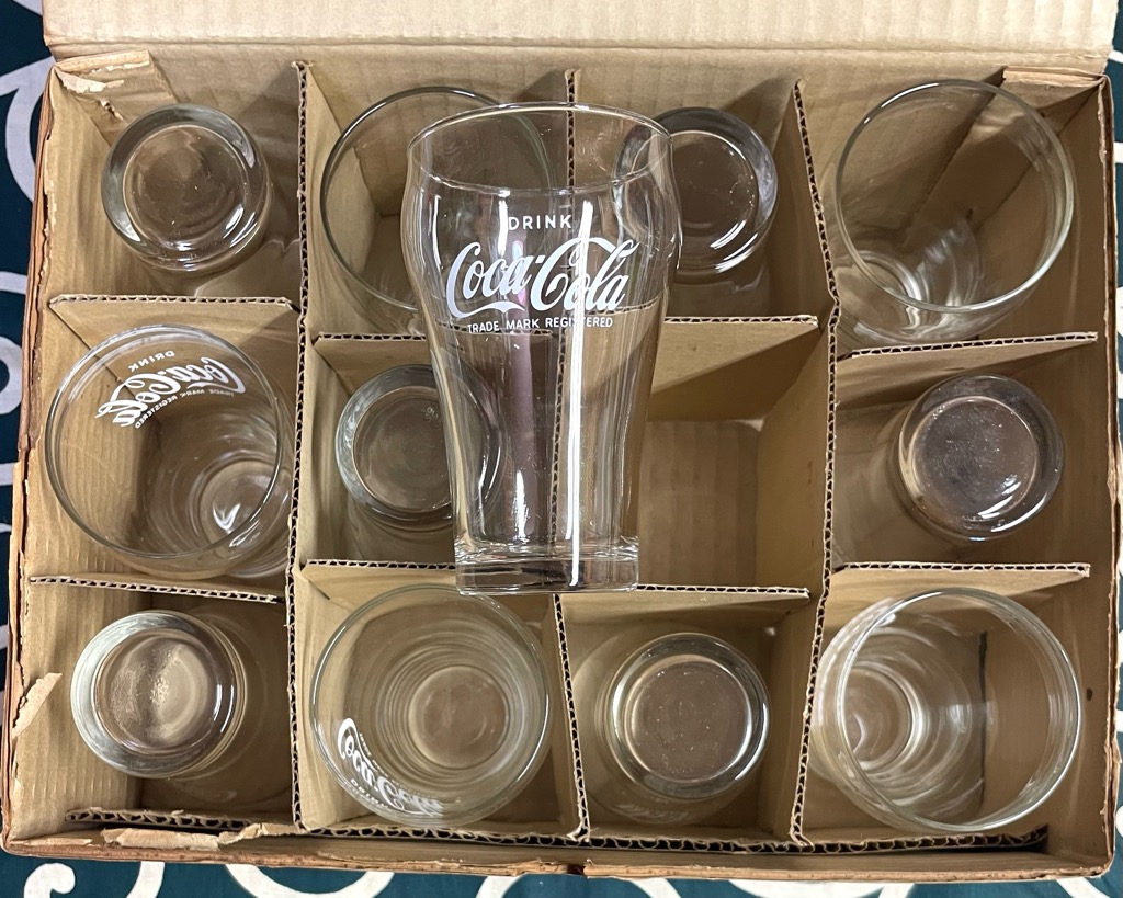 ドリンク時代のコカコーラグラス 箱入り12客 | スマイル札幌店 昭和で