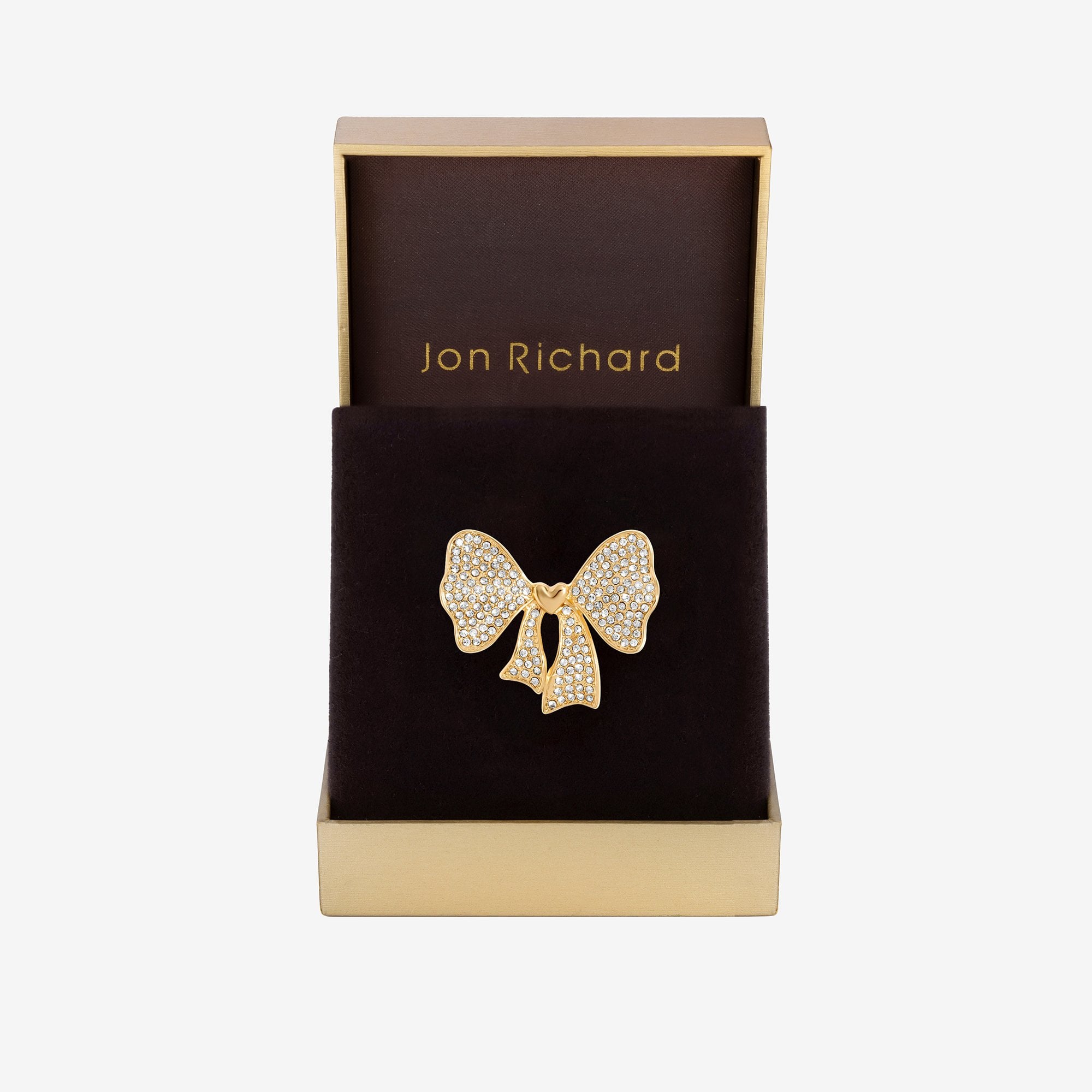 ロンドン John Lewis 厳選 リボンラインストーンブローチ Jon