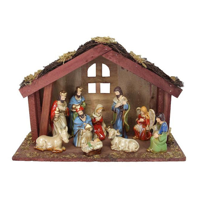 クリスマスプレゼピオ キリスト誕生置物 陶器 The Nativity set 11点セット - sobachkoi