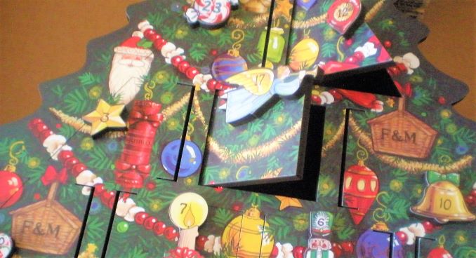 F&Mクリスマスツリー木製アドベントカレンダー フォートナム＆メイソン