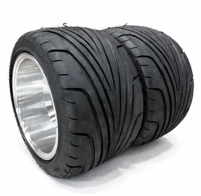 ジャイロ用ホイール　FM100 ジャイロ用クロスアルミホイール引っ張りタイヤ＆スペーサー100mm