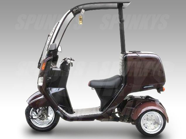 ホンダジャイロキャノピー専用 クロームメッキフロント サスペンション