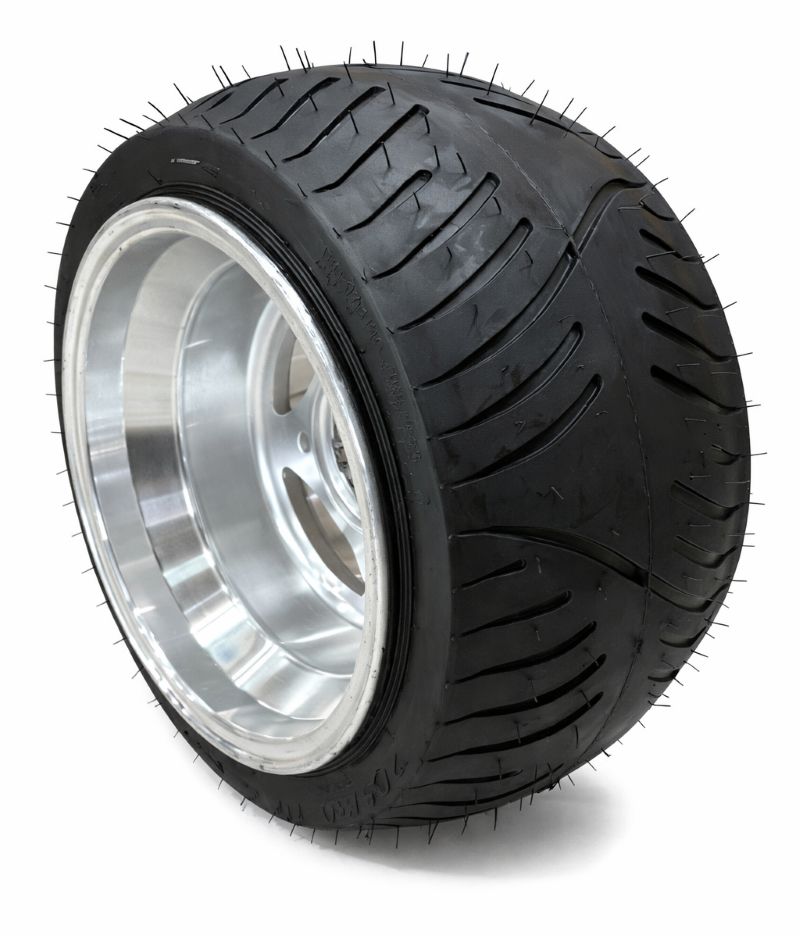 ジャイロ用クロスアルミホイール扁平タイヤ＆スペーサー40mmセット