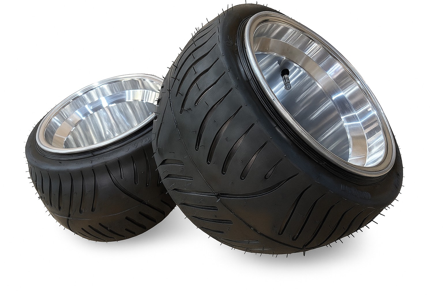 TA02専用・送料込】ジャイロキャノピー アルミホイール＆扁平タイヤ＋