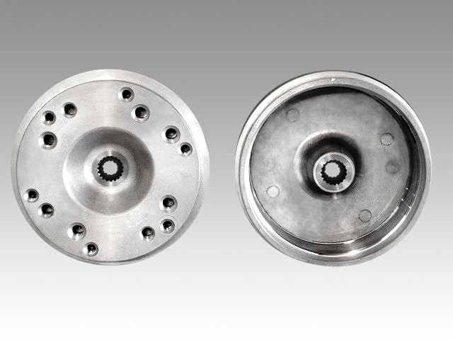 4stジャイロ用ツートンアルミホイール扁平タイヤ＆スペーサー