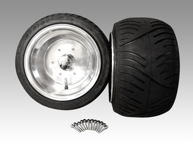 TD01／TA01対応】ジャイロX・ジャイロUP アルミホイール扁平タイヤ