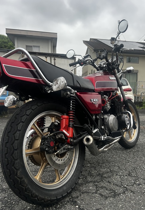Z400FX E4/ブレンボカニ用リヤキャリパーサポート | スピードショップ