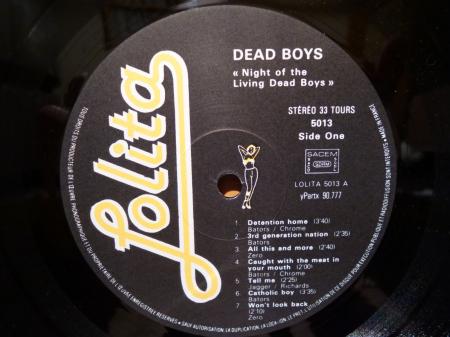 LP』 DEAD BOYS / night of the living dead boys | Stay Free