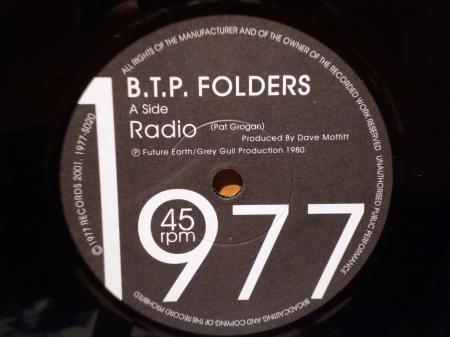初期パンクレコードB.T.P.FOLDERS RADIO