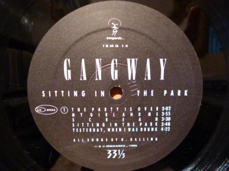 LP』 GANGWAY / sitting in the park | Stay Free Records
