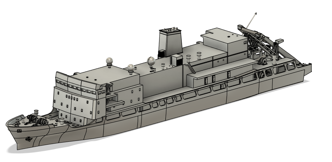 MIMS》JAMSTEC 支援母船「よこすか」1/700【リニューアル】 | 模型工房