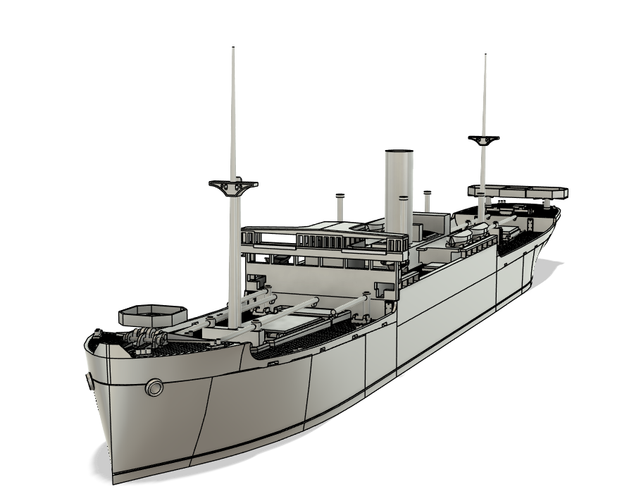 商船/客船》貨物船/陸軍輸送船「対馬丸」【リニューアル】 | 模型工房