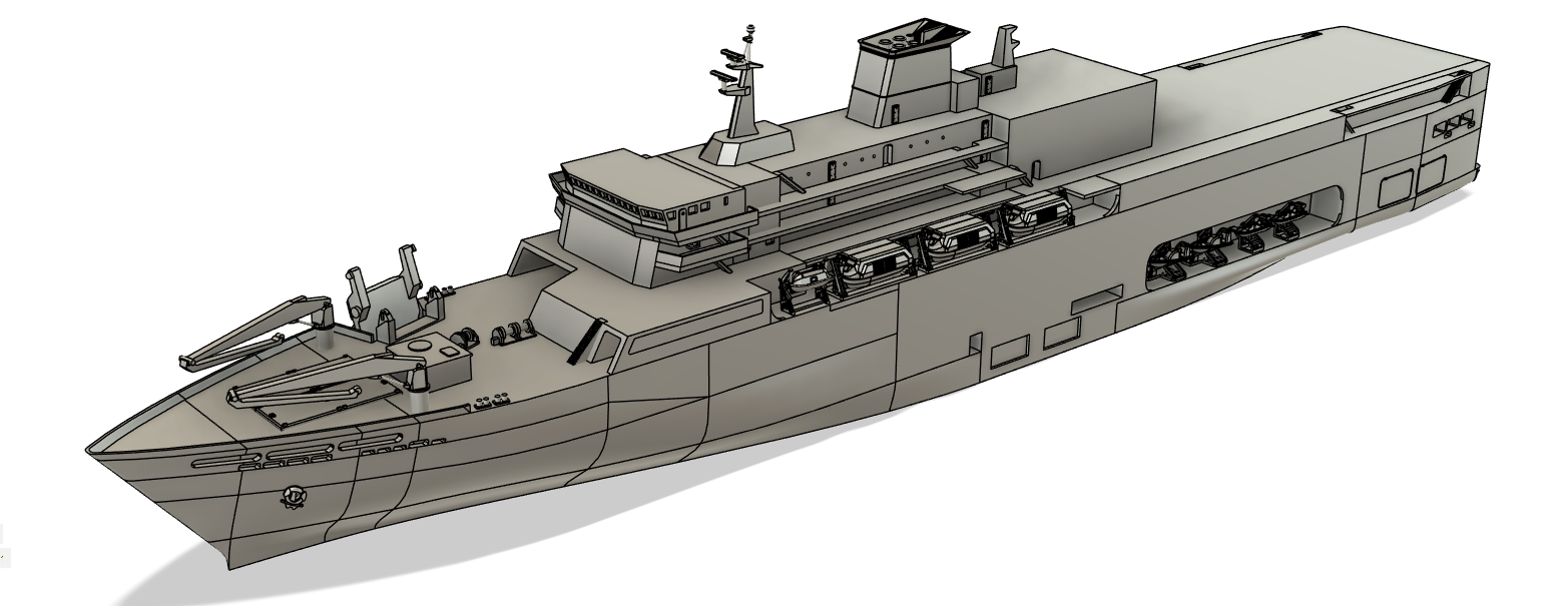 商船/客船 if03》海上保安庁 多目的巡視船（仮称）1/700《架空装備