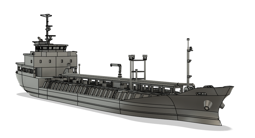 商船/客船》499GT型内航貨物船 ケミカルタンカー1/700 リテイク | 模型