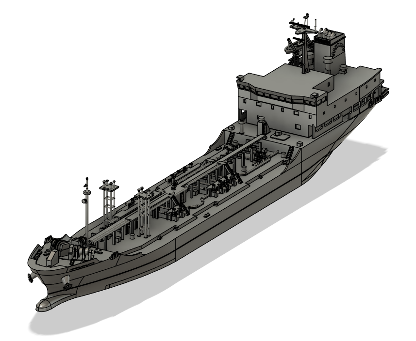 東幸海運株式会社 内航タンカー「ひかる」 1/700「喫水線モデル