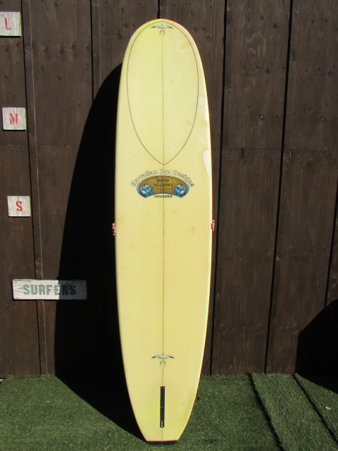 レア未使用！David Nuuhiwa サーフボードフィン イエロー11 David Nuuwiha Surfboard 1970s Vintage Yellow and Green with