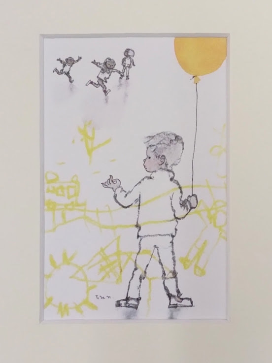 いわさきちひろ「黄色い風船を持つ少年」 | 太平洋画房