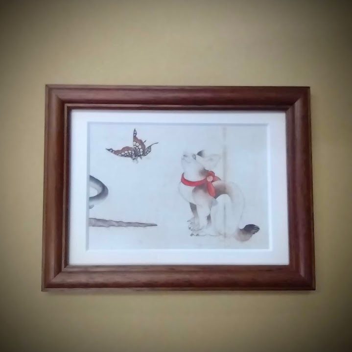 葛飾北斎 「猫と蝶」 | 太平洋画房 オンラインショップ