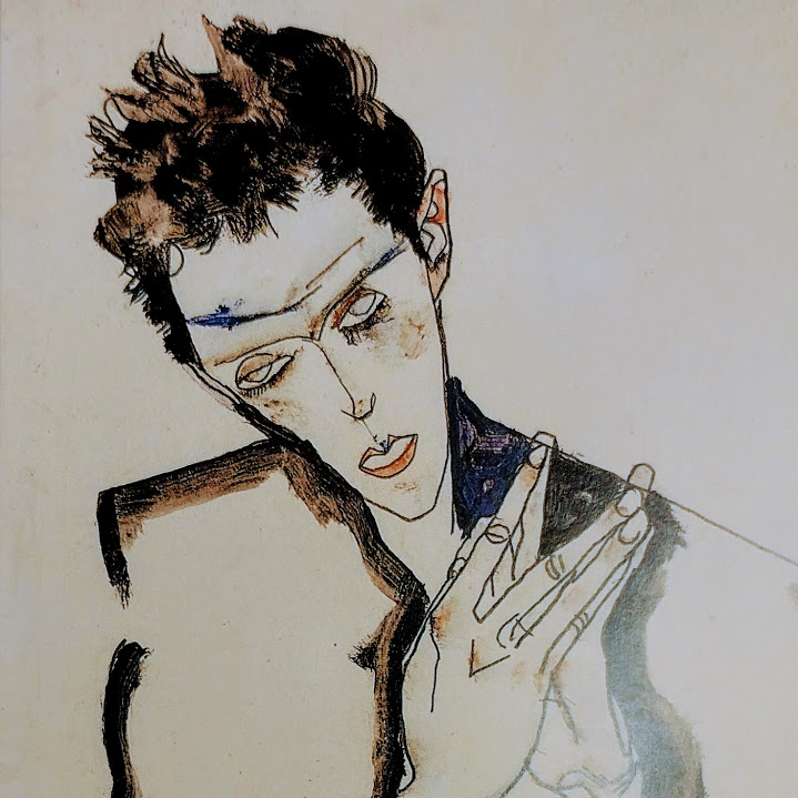 エゴンシーレ 「手を組み合わせた自画像」 | 太平洋画房 オンライン