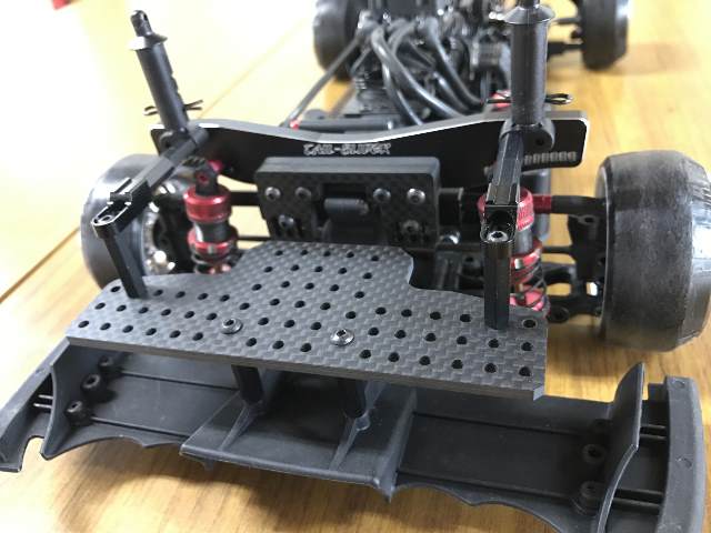 TS-313 3.0mmカーボントランクDFプレート(ステー2個付) ブラック