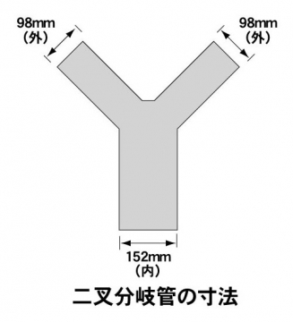 集塵機用Y型分岐管 二又型分岐管 ムラコシ工業 MY150X、MY150XN | 集塵機用Y型分岐管 | 木工用集塵機部品 通販最安値挑戦中！ 玉置機械 商会ネットショップ