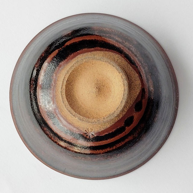 黒釉天目フチさび抹茶茶碗/昭和平成レトロ茶道具/お茶碗としても