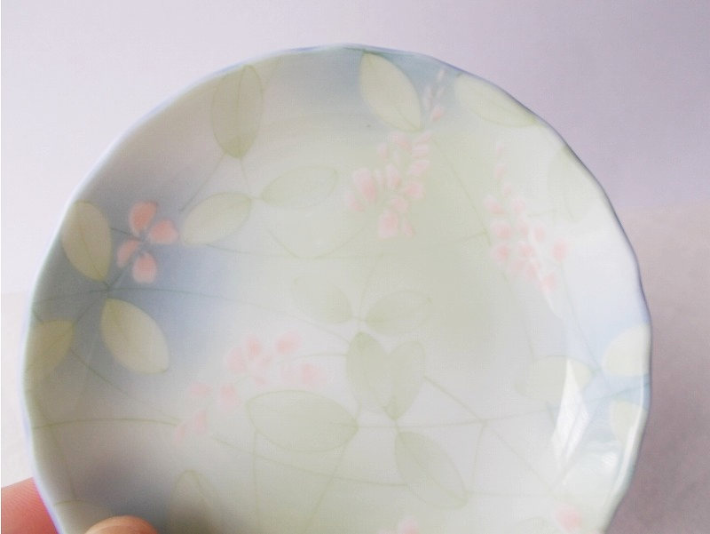昭和レトロ食器☆萩の花ヒワ色小皿11.8cm - たんぽぽ|昭和レトロ食器