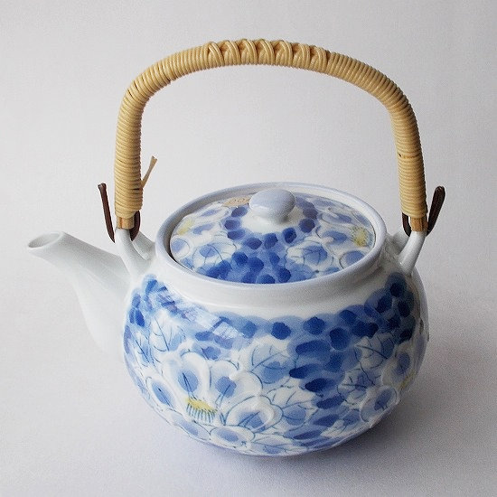 昭和レトロ茶器/有田焼き一珍牡丹花柄の素敵な土瓶 - 昭和レトロな食器
