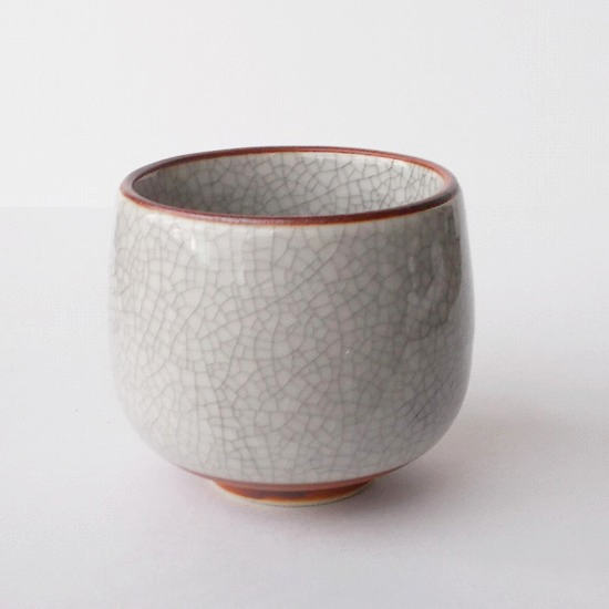 墨貫入腰さび丸湯呑み☆和のデザートおやつの器にも - たんぽぽ | 昭和