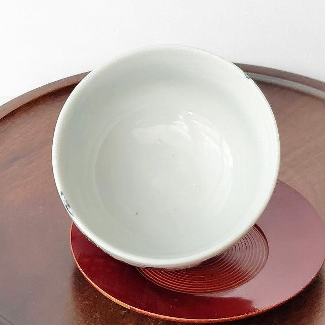 山水東屋風景画の古い時代の可愛い湯呑/Koyo/yu-09 - たんぽぽ|昭和