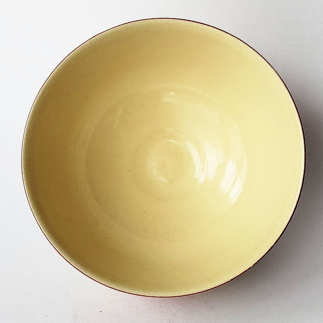赤絵間取格子草花紋の抹茶茶碗/昭和平成レトロ茶道具① - たんぽぽ