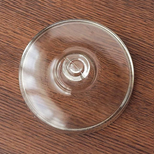 蓋ファン】古い時代のガラス製の蓋/いろんな容器の蓋に/骨董