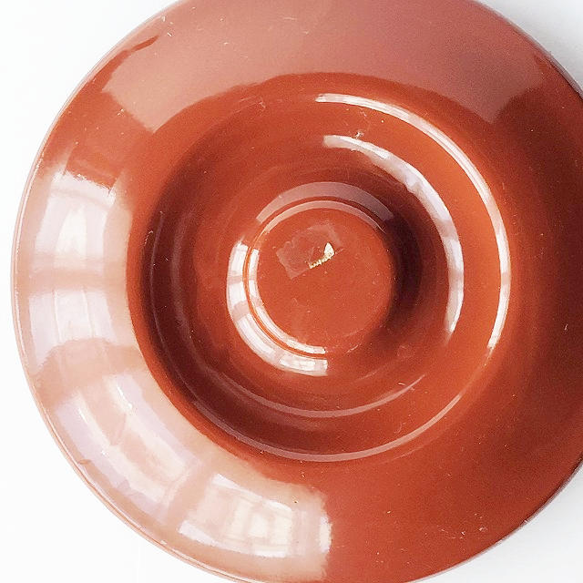 レア品♪常滑焼久松のカメ【アメ釉丸壺2号の蓋のみ】 - たんぽぽ