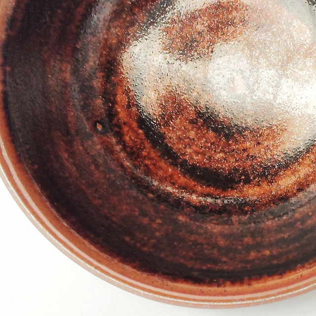 黒釉天目フチさび抹茶茶碗/昭和平成レトロ茶道具/お茶碗としても