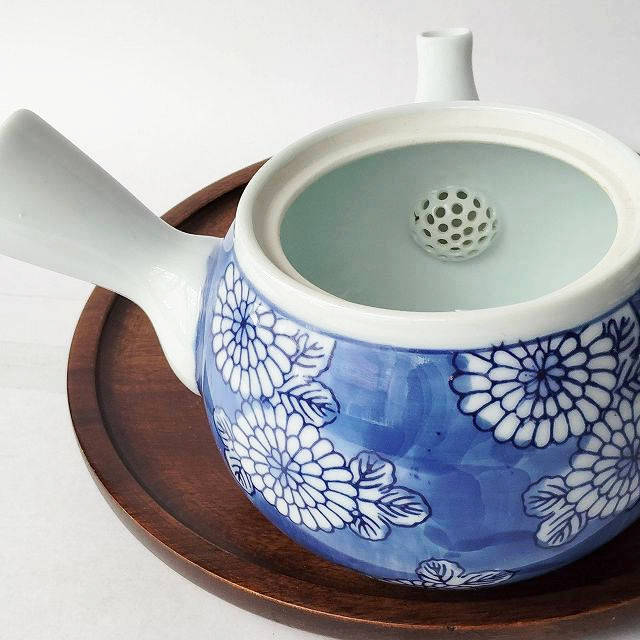 鍋島染付菊花文様/有田焼ホームセットシリーズ】急須 - たんぽぽ|昭和