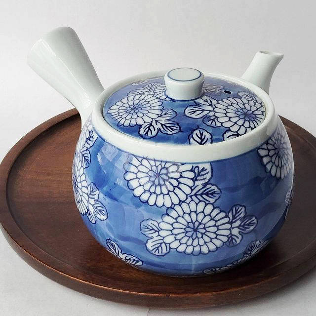 鍋島染付菊花文様/有田焼ホームセットシリーズ】急須 - たんぽぽ|昭和