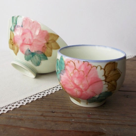 PINK KEY様専用新品 陶器 陶芸作家 人気のお湯呑み4個A 京焼・清水焼