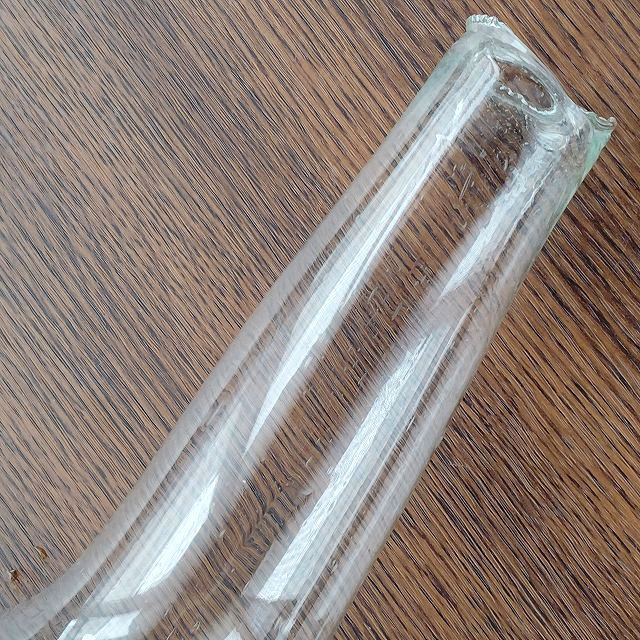 ガラス製の【ホヤ】ガスランプに使うガラス製の筒カバーのみ/古い時代