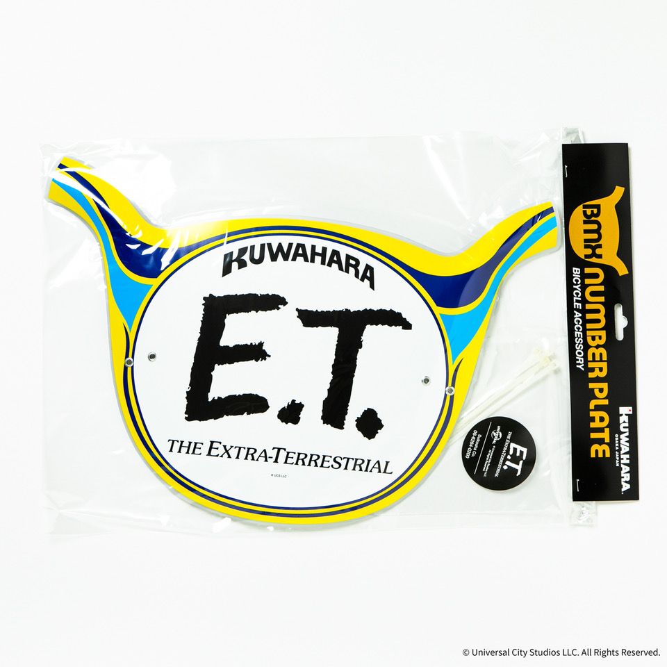 桑原 E.T. ナンバープレート 限定品 Yellow/Blue | オールドBMXパーツ