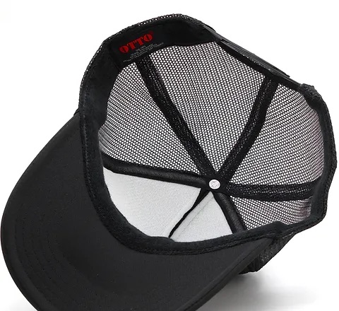 ブラックメッシュキャップ 桑原 トラッカー メッシュキャップ 