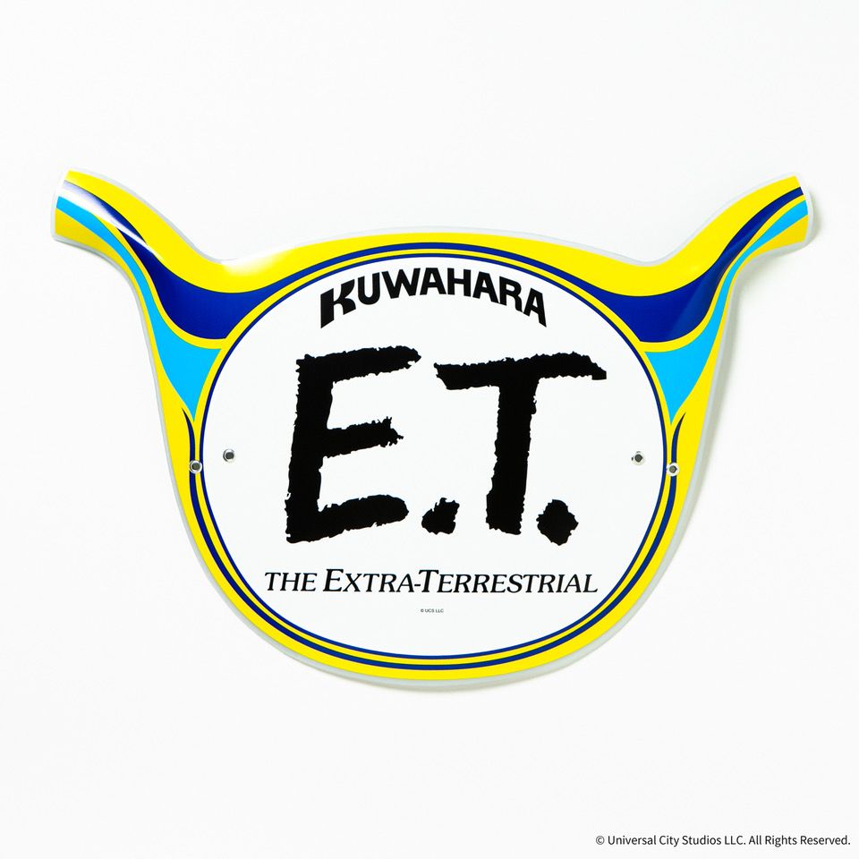 桑原 E.T. ナンバープレート 限定品 Yellow/Blue | オールドBMXパーツ 