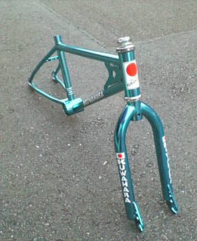 Kuwahara KZ-01 3rd FRAME SET ”CP ブルー” | オールドBMXパーツ