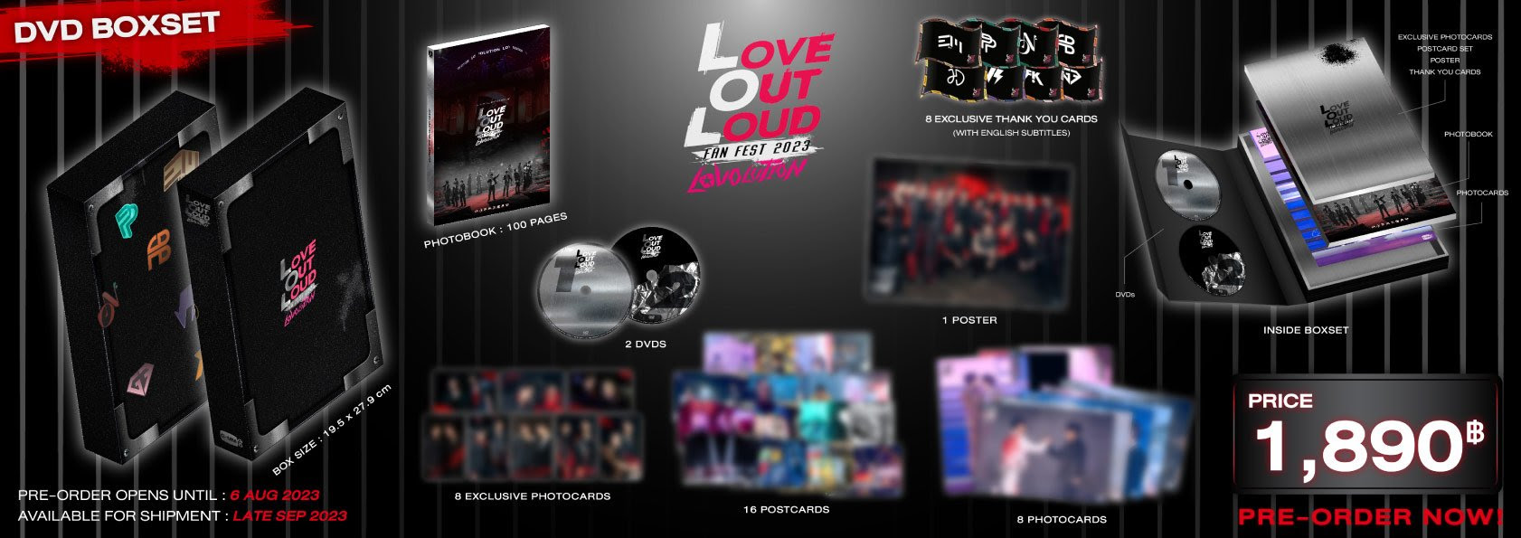 DVD BOXSET LOVE OUT LOUD FAN FEST 2023: LOVOLUTION 《Eパケット代込
