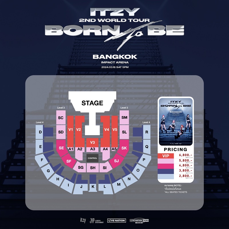 ITZY 2ND WORLD TOUR <BORN TO BE> in BANGKOK